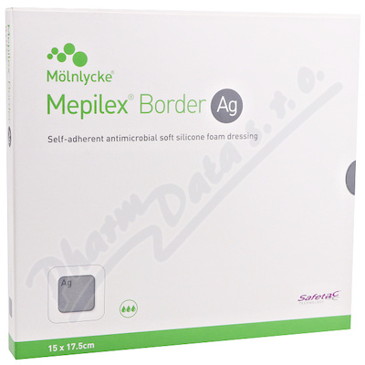 Krytí Mepilex Border Ag antimikr.sil.15x17.5cm 5ks