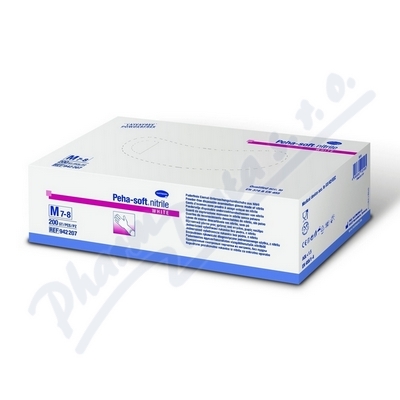 Rukavice vyš.Peha-Soft NITRILE Wh.b.p.nes.L 200ks