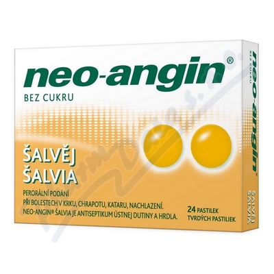 Neo-angin šalvěj pastilky 24