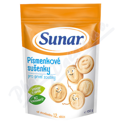 Sunar písmenkové sušenky 150g