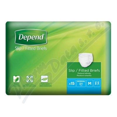 Depend Slip Normal inkont.kalhotky vel.M 15ks