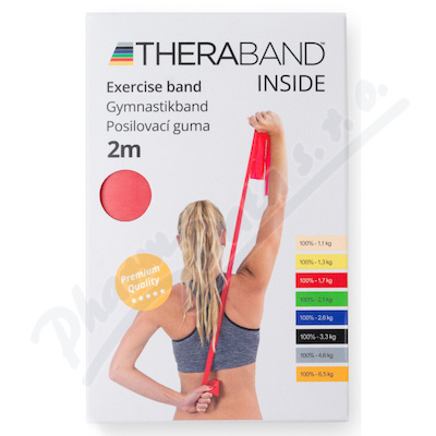TheraBand Posilovací guma 2m červená 1.7kg
