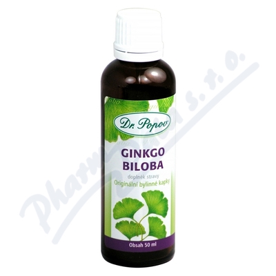 Dr.Popov Kapky bylinné Ginkgo biloba 50ml