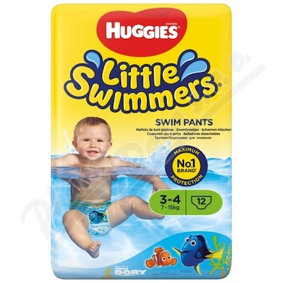 HUGGIES Little Swimmers vel.3-4 7-15kg 12ks