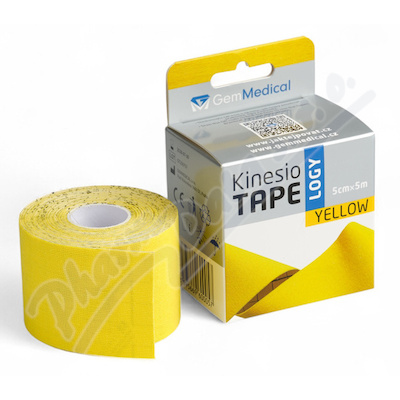 GemMedical kinesiology tape 5cmx5m žlutý