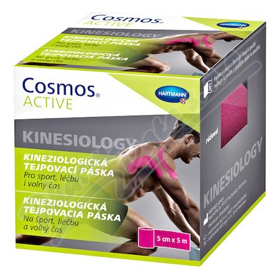 Cosmos Active Kinezio tejp.páska růžová 5cmx5m