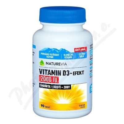 NatureVia Vitamin D3-Efekt 2000IU tbl.90