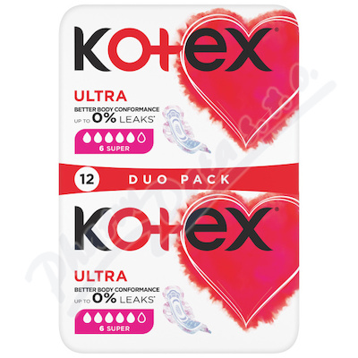 KOTEX Ultra Super vložky Duo pack 12ks