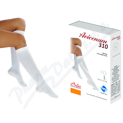 Avicenum P 310 podkolenky 42-44 bílá