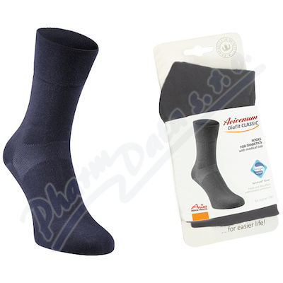 Avicenum DiaFit CLASSIC ponožky 44-47 tm.modré