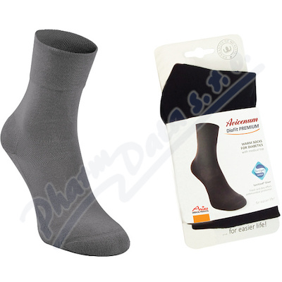 Avicenum DiaFit PREMIUM ponožky 44-47 antracit