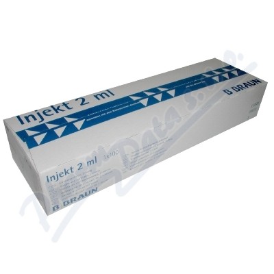 Injekt stříkačka 2-dílná 2ml LC modrá ster.100ks