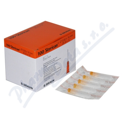 Sterican inj.jehla 25G 0.5x16mm oranž.ster.100ks