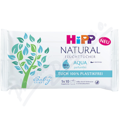HiPP BABYSANFT Čist.vlh.ubrousky AQUA 10ks