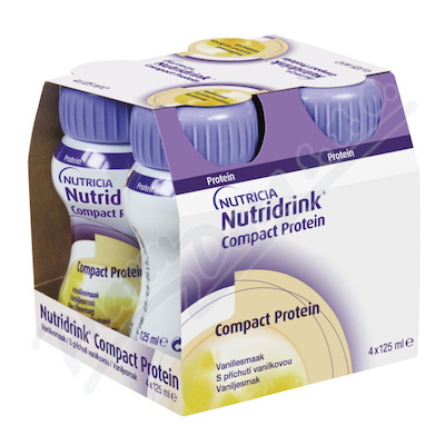 Nutridrink Compact Protein s př.vanilka 4x125ml