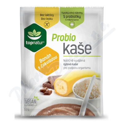 Topnatur Probio kaše banán-hořká čokoláda 60g