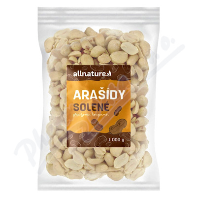 Allnature Arašídy pražené loupané solené 1000g
