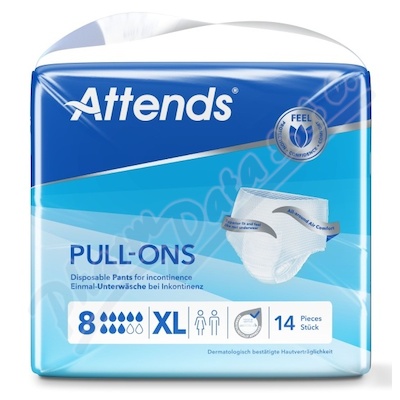Kalhotky absorpční Attends Pull-Ons Plus 8 XL 14ks