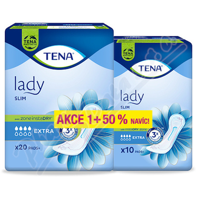 TENA Lady Slim Extra +50% ink.vložky 30ks 211513