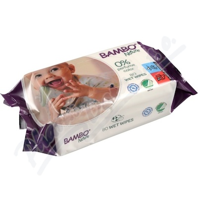 Bambo Nature vlhčené ubrousky 80ks