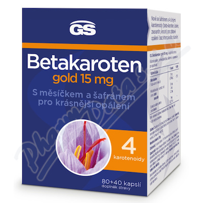 GS Betakaroten gold 15mg cps.80+40