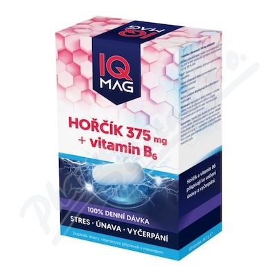 IQ Mag hořčík 375mg + vit.B6 tob.60