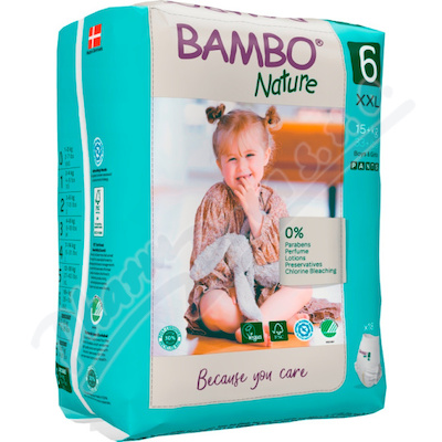 Bambo Nature Pants 6 navl.pl.k.trenink.15+ kg 18ks