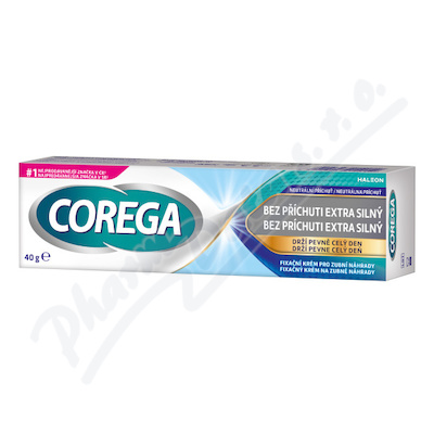 Corega Extra silný fixační krém bez příchuti 40g