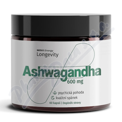 MOVit Longevity ASHWAGANDHA 600mg cps.60
