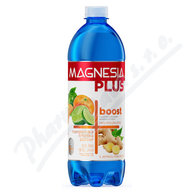 Magnesia Plus Boost mand.lim.zázv.jemn.perliv.0.7l