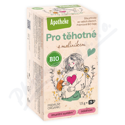 Apotheke BIO Pro těhotné s maliníkem čaj 20x1.5g