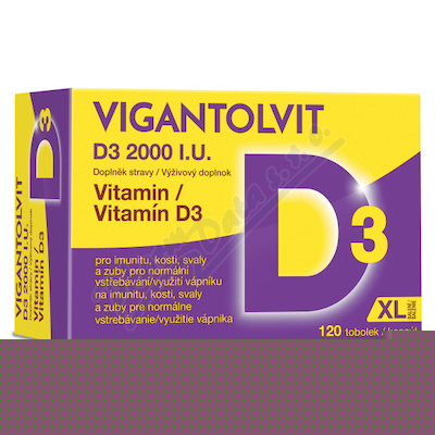 Vigantolvit Vitamin D3 2000 I.U. tob120