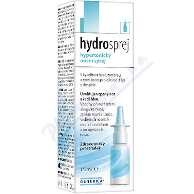 hydrosprej hypertonický nosní sprej 15ml Generica