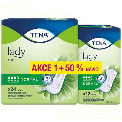 TENA Lady Slim Normal inkon.vložky 24+12ks 760294