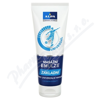 Alpa masážní emulze základní+kreatin 210ml