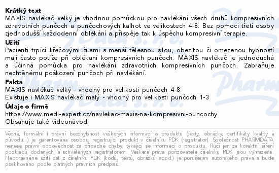 MAXIS navlékač velký-pomůcka pro navlékání KEP