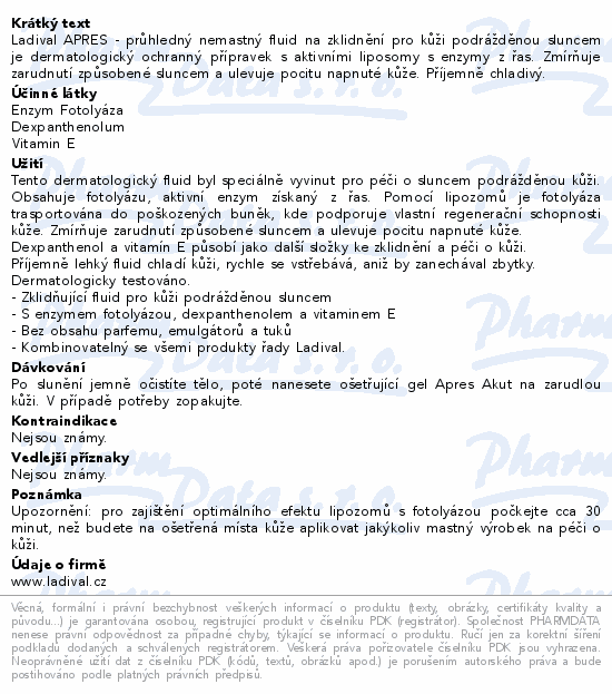 LADIVAL AKUT po opalování gel 200ml