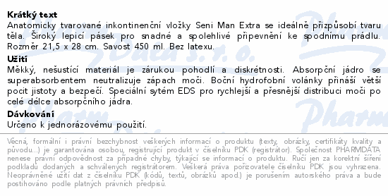 Seni Man Extra inkont.pomůcky 15ks