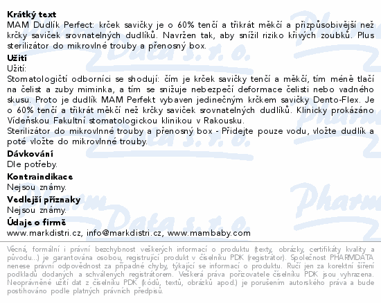 MAM Dudlík Perfect od 16+m bílý/liška 1ks