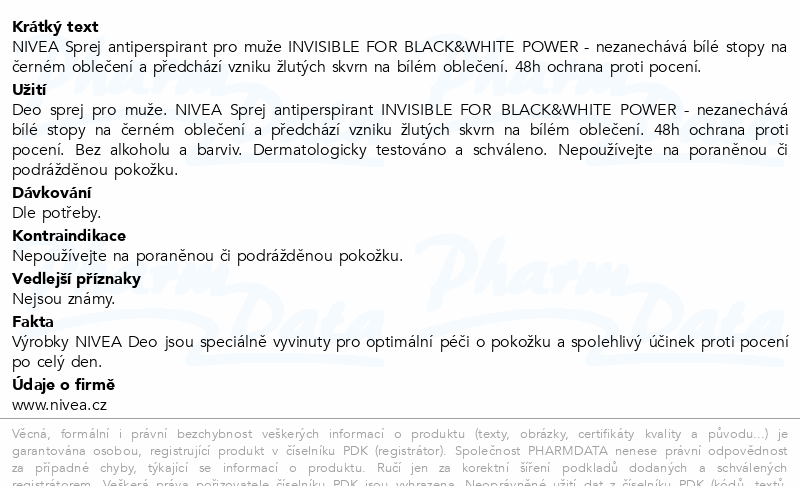 NIVEA MEN Black&White Invisible AP sprej150ml82241