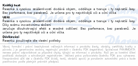 AVENE Couvrance Řasenka (citlivé oči) černá 7ml