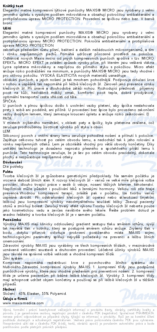 Maxis MICRO lýtková punč.vel.3N bronz se šp.