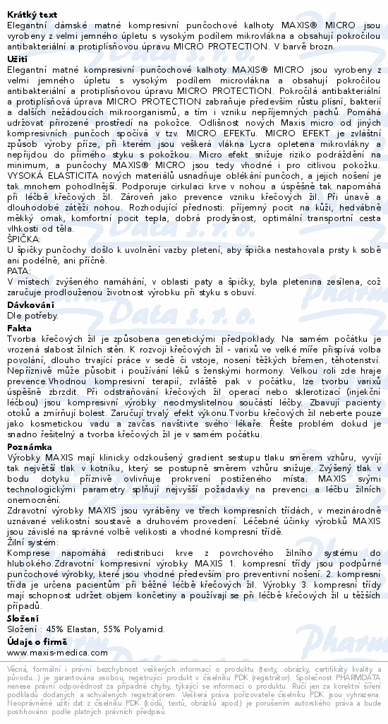 Maxis MICRO punč.kalh.dámské vel.8N bronz se šp.