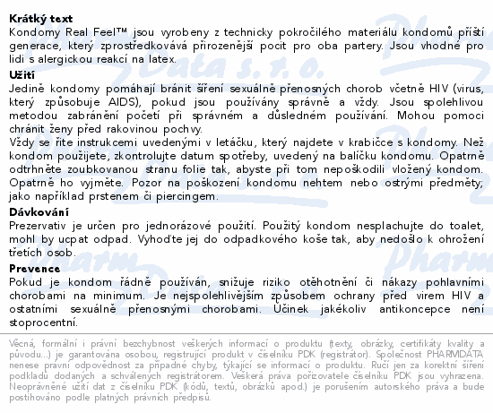 Prezervativ DUREX Real Feel 10ks