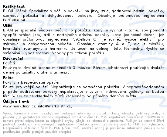 Bi-Oil pečující olej 125ml