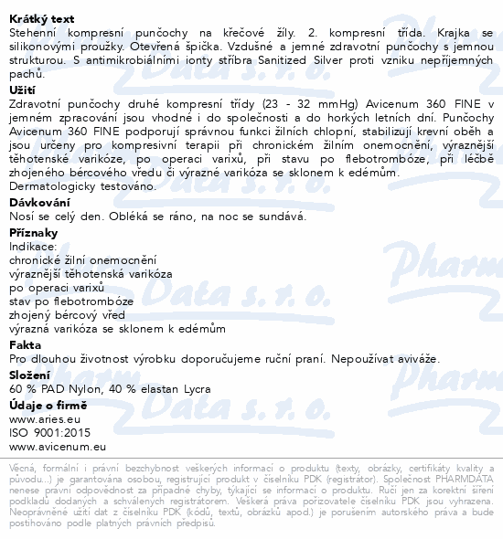 Avicenum P 360 FINE punč. sth. krj 0Š XLlong natur