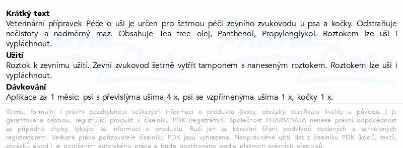 PET HEALTH CARE Péče o uši 100ml