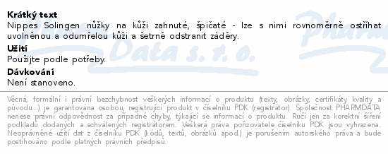 Nippes nůžky na kůži zahnuté špičaté 9cm