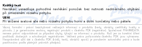 Navlékač ponožek