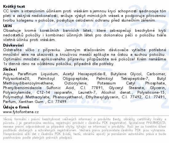 FC CC ceutical krém proti vráskám jemně krycí 30ml
